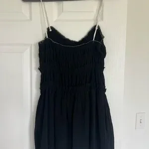 Zara | Dresses | Zara Elegant Black Dress | Poshmark